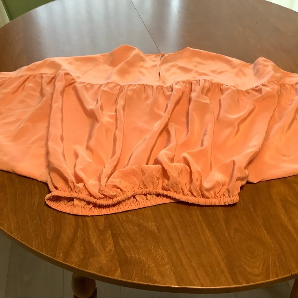 Red Valentino Cropped PINK Blouse Top Sz Large